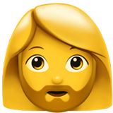 Emoji de mujer barbuda