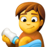 Persona alimentando a bebé - Facebook