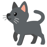 Gato negro - Noto Color Emoji