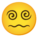 Cara con ojos en espiral - Noto Color Emoji