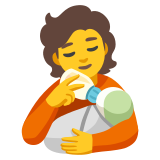 Persona alimentando a bebé - Noto Color Emoji