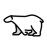 Oso polar - OpenMoji
