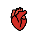Corazón humano - OpenMoji