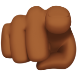 dedo índice apuntándote a ti: tono de piel oscuro medio