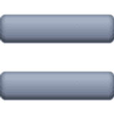 Signo igual grueso - Facebook