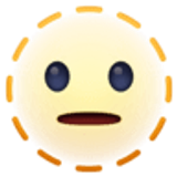 Cara con línea de puntos - Facebook