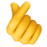 Mano con dedo índice y pulgar cruzados - Facebook