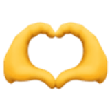 Manos formando un corazón - Facebook