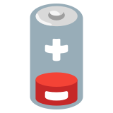 Batería baja - Noto Color Emoji