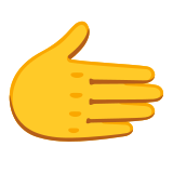 Mano hacia la derecha - Noto Color Emoji