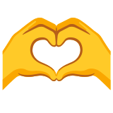 Manos formando un corazón - Noto Color Emoji