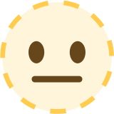 Cara con línea de puntos - Twitter / X