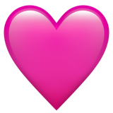 Corazón rosa