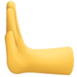 Mano empujando hacia la izquierda - Facebook