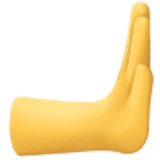 Mano empujando hacia la derecha - Facebook