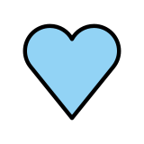 Corazón azul claro - OpenMoji
