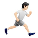 persona corriendo: tono de piel claro y hacia la derecha