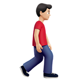 hombre caminando: tono de piel claro y hacia la derecha