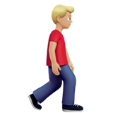 hombre caminando: tono de piel claro medio y hacia la derecha