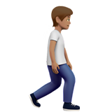 persona caminando: tono de piel medio y hacia la derecha