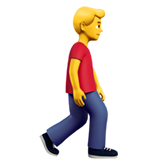 hombre caminando: hacia la derecha