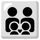 Familia: adulto, adulto, niño, niño - Noto Color Emoji