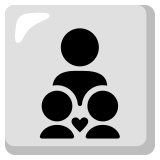 Familia: adulto, niño, niño - Noto Color Emoji