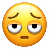 Emoji con bolsas bajo los ojos U+1FAE9