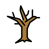 Árbol sin hojas - OpenMoji