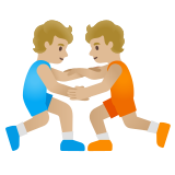 personas luchando: tono de piel claro medio