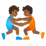 personas luchando: tono de piel oscuro medio