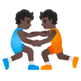 personas luchando: tono de piel oscuro