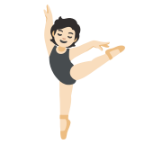 bailarina de ballet: tono de piel claro