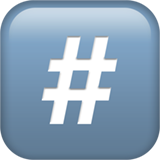 Emoji hashtag