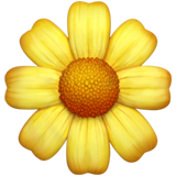 Emoji flor amarilla