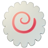 Emoji con una espiral rosa