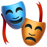 Emoji de dos máscaras de teatro