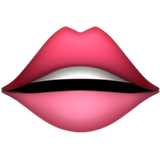 Emoji de unos labios rojos