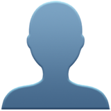 Emoji silueta de una persona