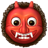 Emoji de un monstruo ogro rojo