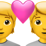 Emoji de una pareja con corazón