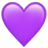 Corazón morado