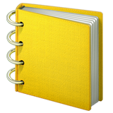 Emoji cuaderno de espiral