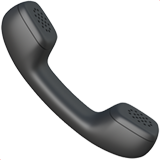 Emoji auricular de teléfono