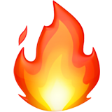 Emoji de una llama de fuego