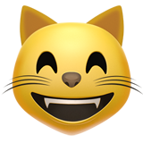 Cara de gato sonriente WhatsApp