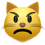 Emoticono de un gato de morros