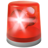 Emoji de una sirena de policía