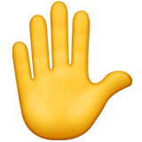 Emoji mano levantada