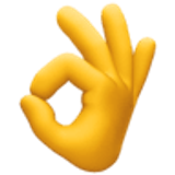 Señal de aprobación con la mano - Facebook